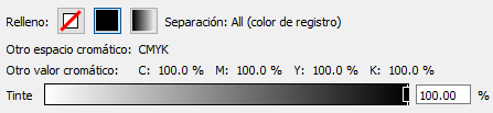 El color All o Registro en Enfocus PitStop.