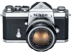 Una cámara Nikon F-1.