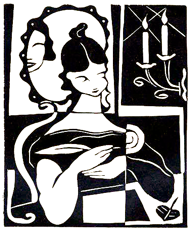Linograbado del artista ruso L.P. Lapin, 1933.