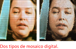 Dos mosaicos digitales.