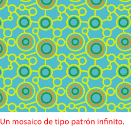 Un mosaico patrón infinito.
