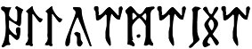 Un texto formado con runas al azar.