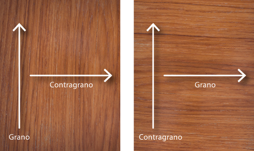 A grano y a contragrano.