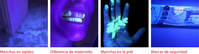 Algunos usos de la luz negra.